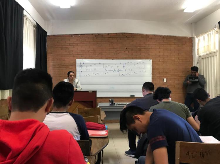 Con Liz Cárdenas en el Conservatorio Nacional de Música