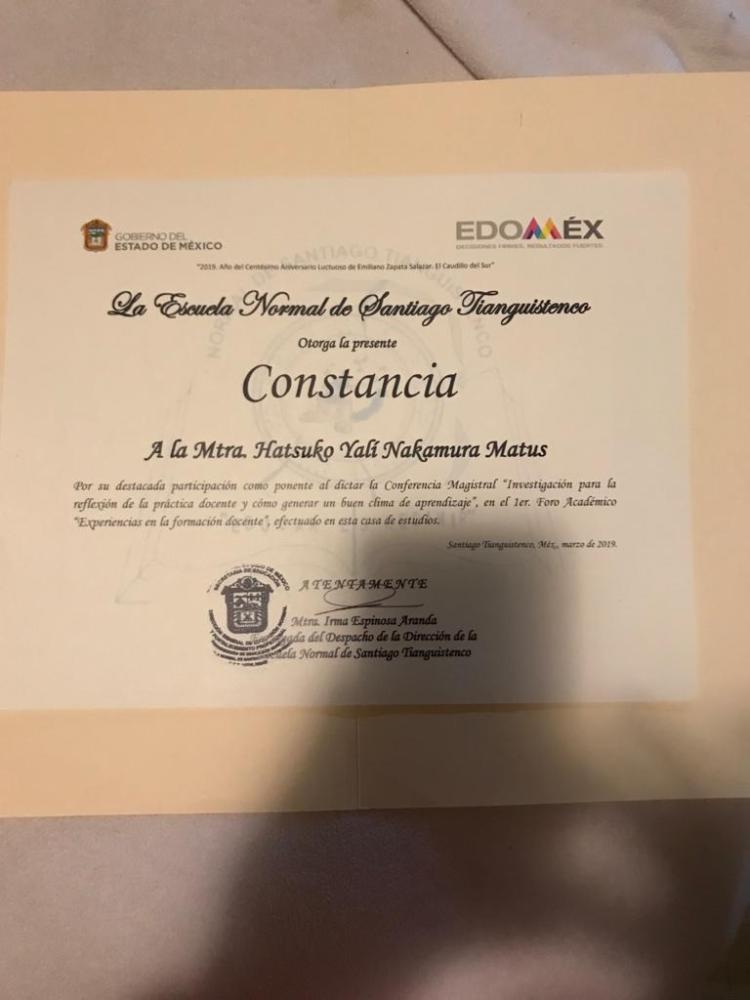 Conferencia Magistral: “Investigación para la reflexión de la práctica docente y cómo generar un buen clima de aprendizaje”