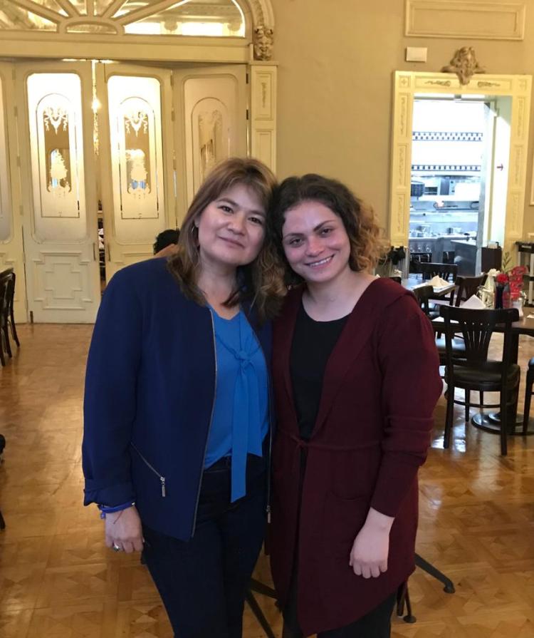 Socializando con estudiantes