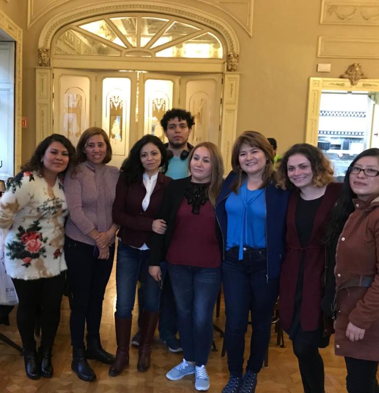 Socializando con estudiantes