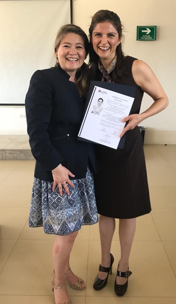 Examen de maestría de la 2a titulada del SUAyED Pedagogía, Gloria Ortiz