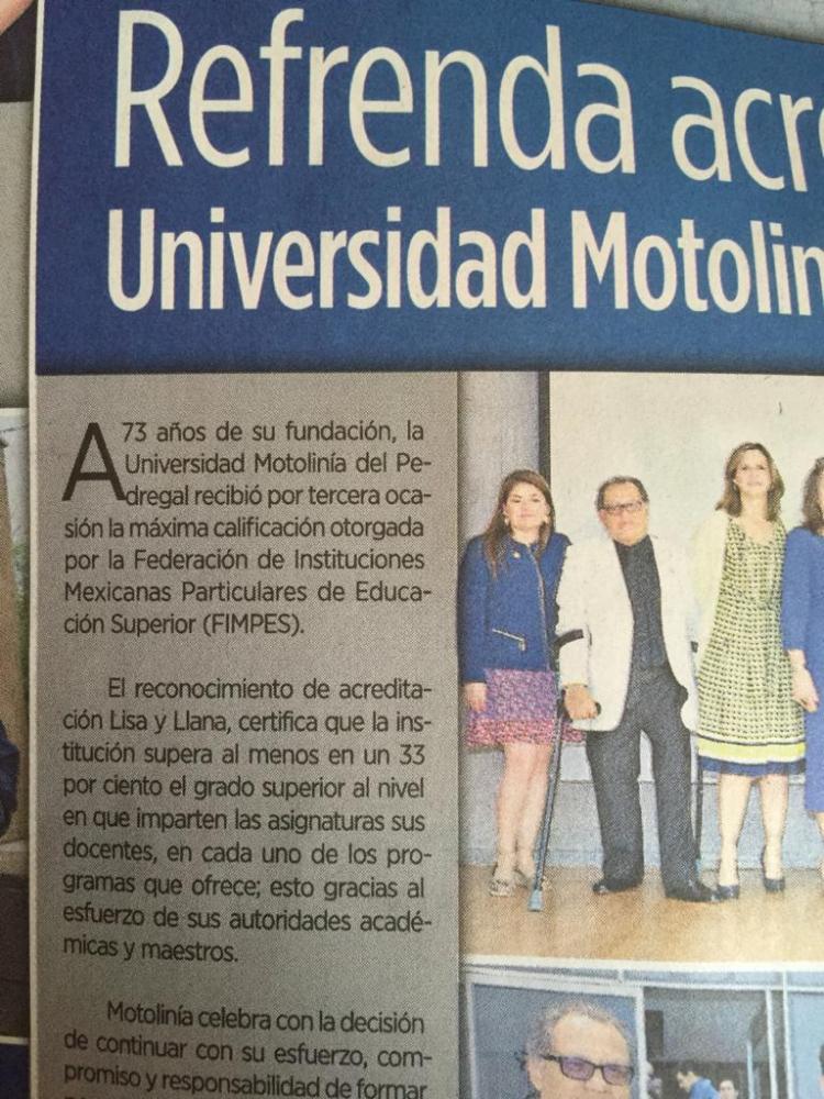 Parte del equipo de acreditación lisa y llana de FIMPES para la UMP