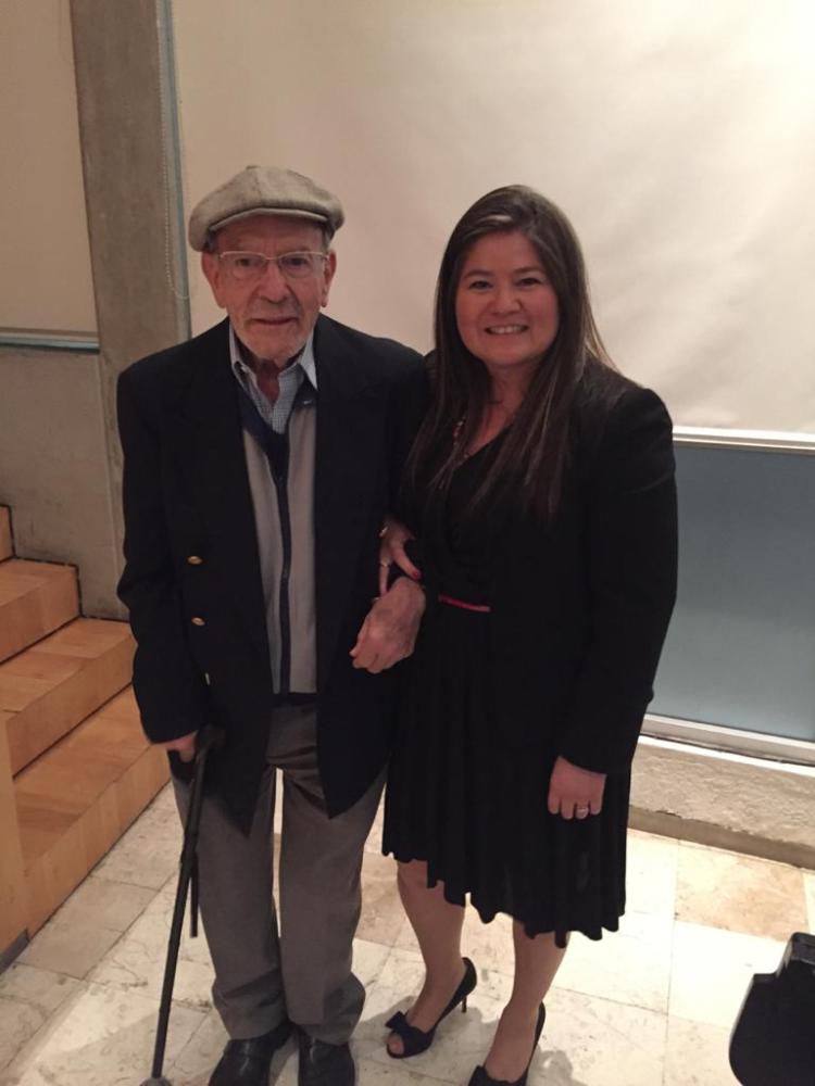 Con el Dr. Juan Lafarga y el Dr. José Gómez del Campo.