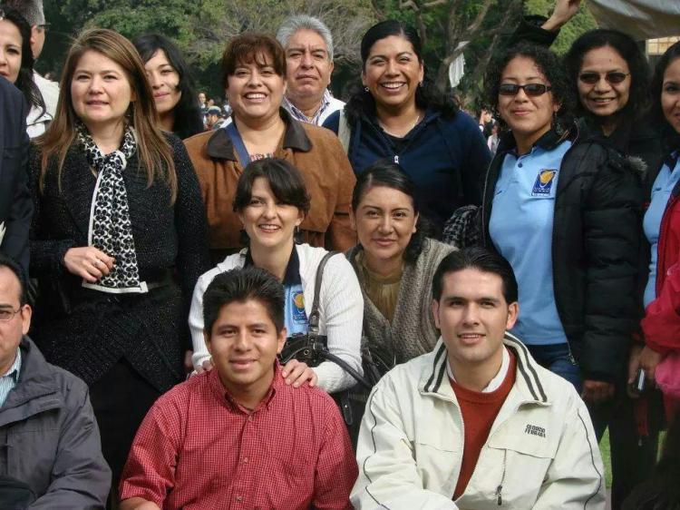 Con docentes y estudiantes de SUAyED Pedagogía, Ciudad Universitaria, CDMX